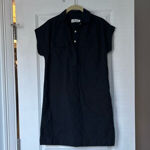 Vineyard Vines Linen blend Black Shirtdress, XS
